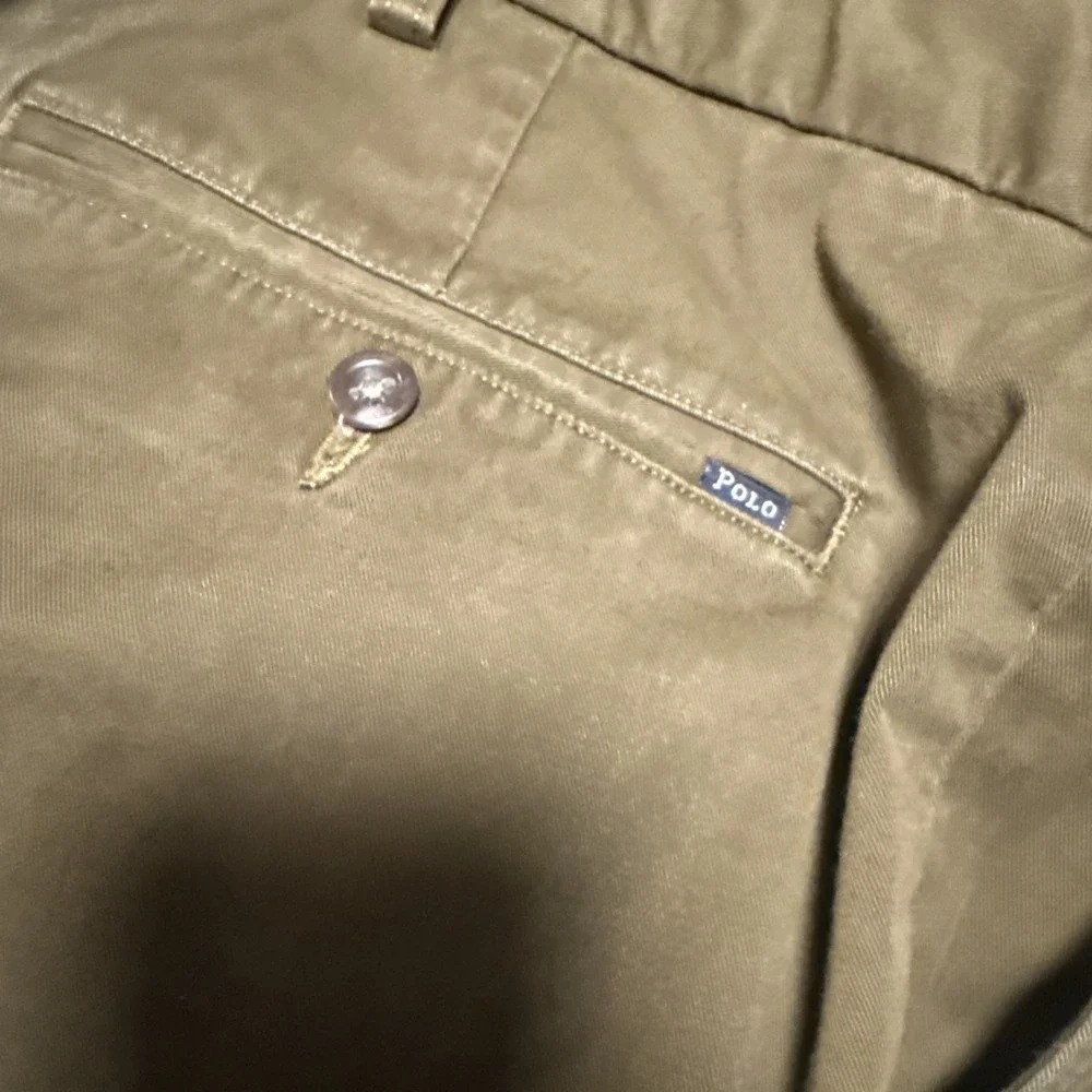 Polo Ralph Lauren Men's 46B x 30 Khaki Pants Casual Chino Dark Green
